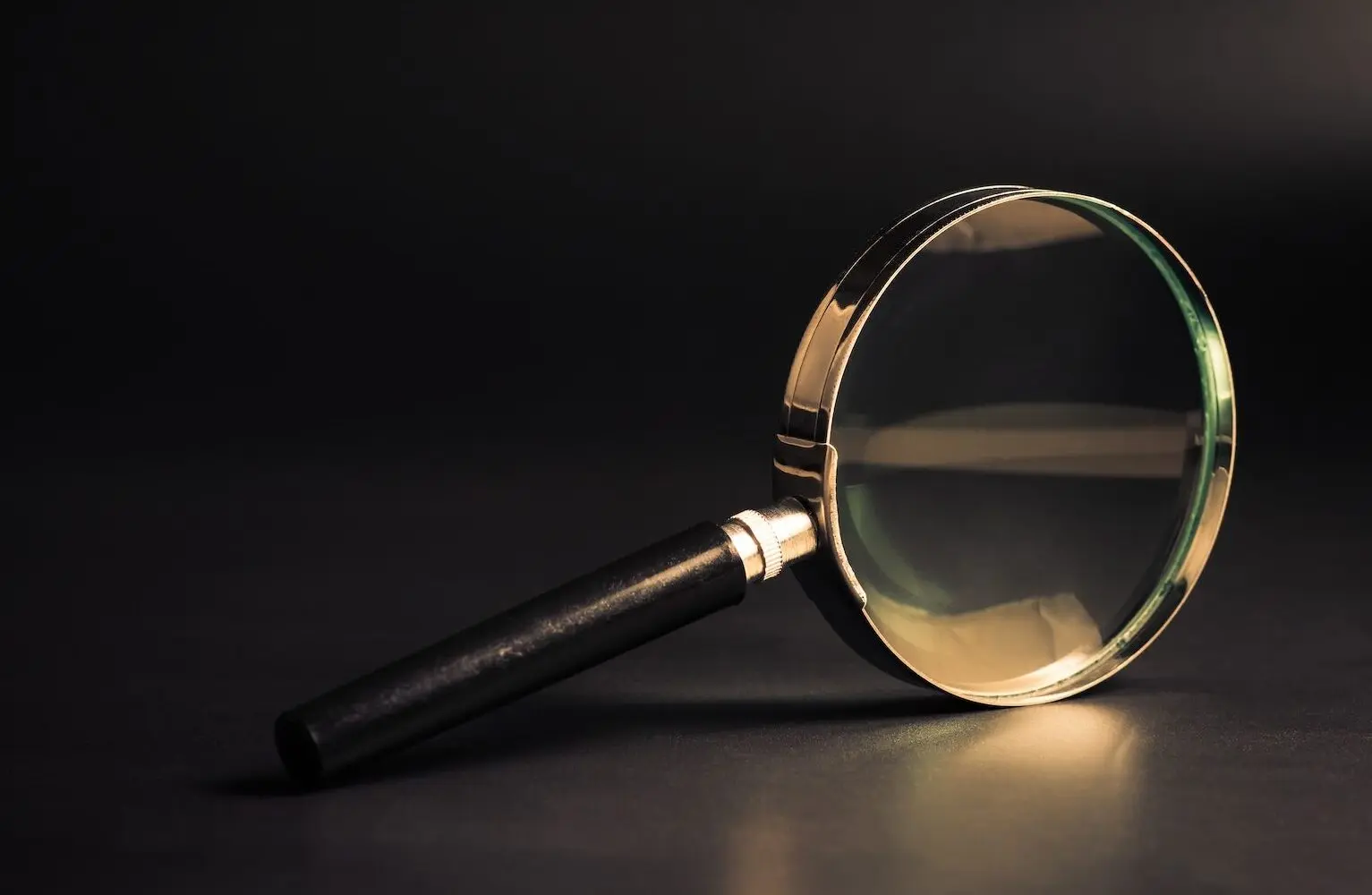 Magnifying Glass on Black